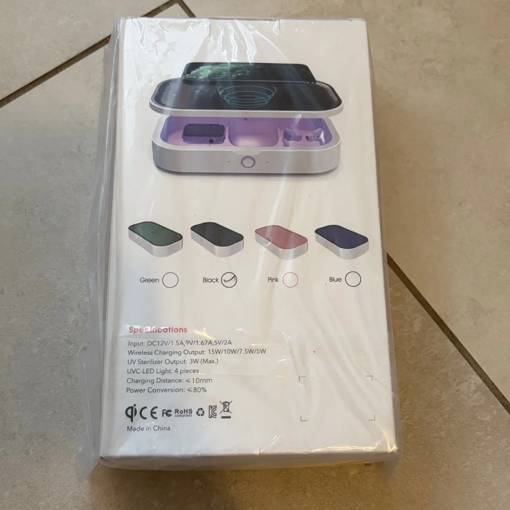 15W Fast Wireless Charger UV Sterilizer